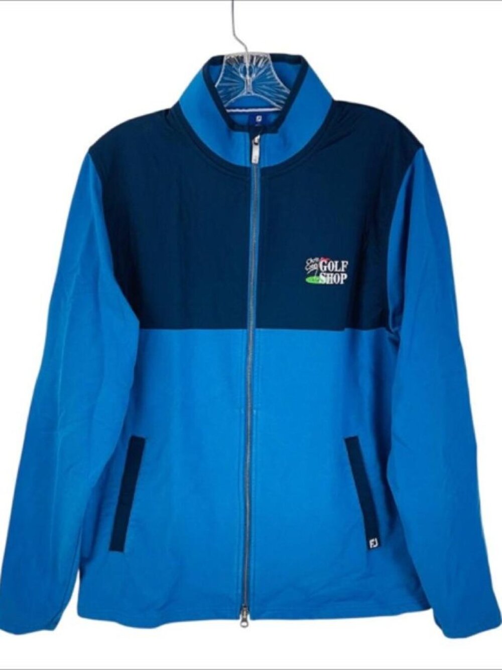 FootJoy FJ Brushed Back Full Zip Jacket Mens Size M Chris Cote's Golf Shop Logo